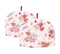 HEANUJJ Tea Cozy Set with Delicate Pattern 2pcs Heat Insulation Cotton Cloth Covers and Traditional Design, Easy to Clean Decorative Tea Kettle Cover for Teapots for Kitchen Use