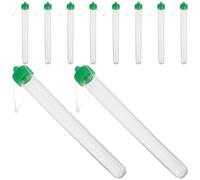 HEANUJJ Test Tubes 20ml Leak-proof Sampling Vials 10pcs with Screw Caps for Travel and Easy Storage in Bag Or Purse
