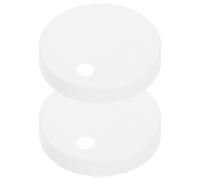 HEANUJJ Toilet Bolt Covers 2 Pieces White Plastic Round Screw Caps for Toilet Seat Hinge Replacement Bathroom Fixings