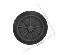 HEANUJJ Trash Can Wheels Replacement 2Pcs Universal Solid Rubber Wheels with Axle for Large Outdoor Garbage Bins and Recycling Containers
