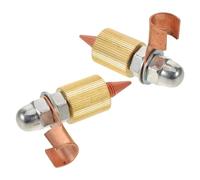 HEANUJJ Vehicle Sheet Metal Tools and Vehicle Dent Removal Operations for Beginners 2pcs Automotive Body Repair Tool Copper Alloy Ground Clamp for Workshop Environment Professional