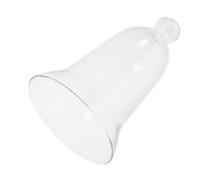 HEANUJJ Vintage Glass Dome Cloche Bell Jar 6.7x4.2in Dustproof Glass Display Cover for Keepsakes and Clocks Decorative for Home and Living Room