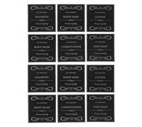 HEANUJJ Waterproof Dispenser Stickers Suitable for Container Materials 30pcs PVC Self-Adhesive Labels with Wet Area Reliability and Flexible Application for Soap and Lotion Bottles