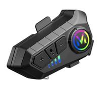 HEANUJJ Wireless Motorcycle Helmet Headset Y10 with Wireless 5.3 Technology, 1000mah Battery, Abs Material, Type-c Charging, Sound Assistant Function, Compatible with Full Face Helmets