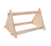 HEANUJJ Wooden Chicken Stand Rack for Parrots and Roosters, Beige Bird Perch Designed to Bring Fun and Exercise Standing Ability, for Birdcage Accessories and Chicken Coop Play