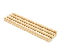 HEANUJJ Wooden Desktop Domino Racks with Multi-slots and Oblique Angle Design, Sturdy Wooden Base for Organizing and Holding Game Cards, for Family or Friends Playing Domino Games Together