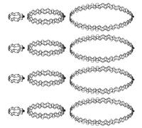 Heanvmyss 90s Choker Necklace Kit,12 Pcs Black Gothic Chokers,Tattoo Choker,Elastic Stretchable Chokers,Fashion Lace Clavicle Chain Jewelry for Women,Girls,Cosplay,Party