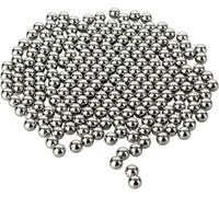 Heanvmyss Paint Agitator Balls for Model Acrylic Set,100 Pcs Wine Decanter Cleaning Balls,Stainless Steel Gazing Ball,Mixing Balls for Cleaning Bottle Home Garden Decorations(5.5mm/0.22inch)