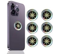 Heanvmyss Protection Cell Phone Sticker,6 Sheets EMF Blocker Stickers,EMF Anti Radiation Sticker Shields for Computer,Radio,Laptop,Tablet PC,WiFi Router,TV,All E-Devices(Silver)