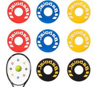 Heanvmyss Tennis Racket Vibration Dampeners,8 Pcs Tennis Racket Silicone Shock Absorber,Tire Shaped Colorful Tennis Accessories for Professional and Casual Tennis Player(4 Colors)