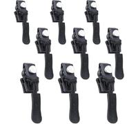 Heanvmyss Universal Zip Repair Kit,9 Pcs Zipper Puller Replacement,Black Fix Puller,3 Different Size Quick Install Detachable Pulls Zip Heads No Sewing Required for Jackets,Luggage,Bag,Trousers