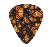 Heaps of Orange Monarch Butterflies Print Guitar Pick,12 Pack,Includes Thin,Medium,Heavy Gauges,Suitable for guitar,ukulele