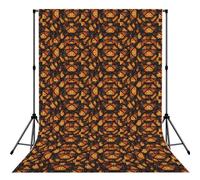 Heaps of Orange Monarch Butterflies Printed Photography Drape, Foldable Polyester Background, Easy Hang Rod Pocket Studio Prop