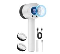Heapsion Fabric Shaver Lint Remover, 10700 RPM Sweater Shaver with 6-Blade Head, Hidden Lint Roller, 3-Speed Fuzz Remover, LED Display, Type-C Rechargeable for Clothes & Furniture