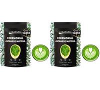 Heapwell Japanese Ceremonial Grade Matcha Powder 30g Net Weight - 30 Servings Based on 1g Per Cup - Great Taste Award 2024 - Kagoshima, Japan (Pack of 2)