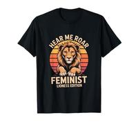Hear Me Roar Feminist Lioness Edition Power T-Shirt