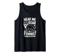 Hear Me Roar Feminist Lioness Edition Power Tank Top