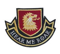 Hear Me Roar Lannisters GOT Iron Sew on Embroidered Patch