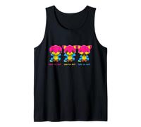 Hear No Evil See not an Evil Talk No Evil Pansexual Foxes Tank Top