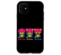 Hear No Evil see not an evil Talk No Evil Three Pansexual Case for iPhone 11