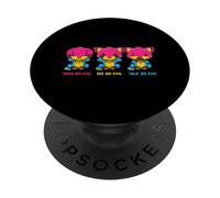 Hear No Evil see not an evil Talk No Evil Three Pansexual PopSockets Adhesive PopGrip