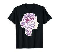 Hear Our Voices Feminist Floral Empowerment T-Shirt