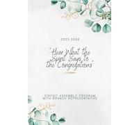 “Hear What the Spirit Says to the Congregations” 2025-2026 Circuit Assembly Notebook: JW Circuit Assembly Notebook | Program Guided Notebook for ... Meeting Notebook | JW Gift | Pioneer Gift