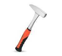 Hear XSUS 18oz Tinsmith Hammer - Rubber Grip Sheet Metal Hammer with Integral Forging - Red