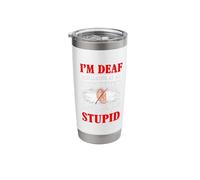 Hear You Better Deafness Sign Language Deaf Awareness Stainless Steel Insulated Tumbler
