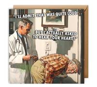 Hear Your Heart Not Fart Funny Birthday Card for Men, Dad or Husband