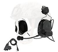 Hearangel Tactical Headset,Sound Pickup Headphone with ARC Rail Adapter Hearing Protection with Gel Ear Pads for Airsoft Sports (Black)