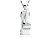 Hearbeingt Cremation Jewelry for Ashes Crane Urn Necklace for Ashes for Women Men Stainless Steel Ashes Pendant Memorial locket Keepsakes Human Ash Jewelry, Stainless Steel, No Gemstone