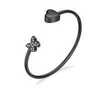 Hearbeingt Cremation Jewelry Urn Bracelet for Ashes for Women Stainless Steel Butterfly Heart Urn Bracelets Keepsake for Ashes for Women Men, M, Stainless Steel, not