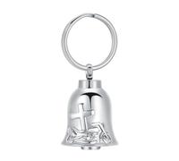 Hearbeingt Cross Motorcycle Urn Necklaces for Ashes Bell Cremation Jewelry for Ashes for Men Women Keepsake Memorial Gifts Urn Locket, Stainless Steel, No Gemstone