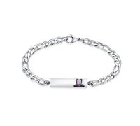 Hearbeingt Cylinder Cremation Jewelry Urn Bracelet for Ashes for Women Men Classic Crystal Cremation Memorial Bracelet Stainless Steel Keepsake Jewelry Urn Bangle Ashes Holder, M, Stainless Steel, not
