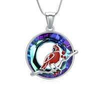 Hearbeingt Hummingbird Cremation Jewelry Circle of Life Eternity Urn Ashes Necklace for Women Men Crystal Memorial Pendant Ash Jewelry of Loved One, Stainless Steel, No Gemstone