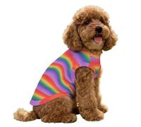 Hearda 3D Colorful Lightweight Dog Cooling Vest, Breathable Ice Silk Dog Cooling Coat, Summer Sun Protection Jacket for Puppy Small Medium Pet & Cats Walking Hiking Outdoor (Colorful,S)