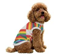 Hearda 3D Colorful Lightweight Dog Cooling Vest, Breathable Ice Silk Dog Cooling Coat, Summer Sun Protection Jacket for Puppy Small Medium Pet & Cats Walking Hiking Outdoor (Colorful 2,S)