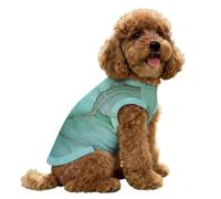 Hearda Abstract Marble Style Lightweight Dog Cooling Vest, Breathable Ice Silk Dog Cooling Coat, Summer Sun Protection Jacket for Puppy Small Medium Pet&Cats Walking Hiking Outdoor (Green,S)