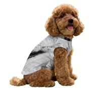 Hearda Abstract Marble Style Lightweight Dog Cooling Vest, Breathable Ice Silk Dog Cooling Coat, Summer Sun Protection Jacket for Puppy Small Medium Pet&Cats Walking Hiking Outdoor (Gray,M)