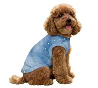 Hearda Abstract Marble Style Lightweight Dog Cooling Vest, Breathable Ice Silk Dog Cooling Coat, Summer Sun Protection Jacket for Puppy Small Medium Pet&Cats Walking Hiking Outdoor (Blue,XS)
