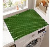 Hearda Colorful Polka Dot Washer and Dryer Top Protector Mat,Absorbent Washer Dryer Top Protector Mat Non-Slip Washing Machine Cover,for Kitchen Laundry Room Countertop Pad (Green,40x50cm)