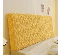 Hearda Elastic Bed Headboard Cover, All-inclusive Universal Dustproof Protector Cover, Anti-Cat Scratching Headboard Slipcover Edge Bed Head Cover For Bedroom Decor, Washable (Yellow,150cm)