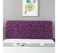Hearda Elastic Bed Headboard Cover, All-inclusive Universal Dustproof Protector Cover, Soft Modern European Headboard Slipcover Head Cover For Single Double King Size (Purple,180cm)