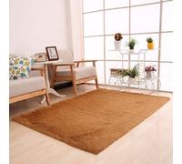 Hearda Fluffy Rugs for Bedrooms, Large Shaggy Rugs for Living Room Soft Thick Pile Plush Floor Mat with Non Slip Bottom Kids Carpet Play Mat for Bedside Kids Room (Camel Color D,50x80cm)