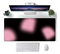 Hearda Gaming Mouse Mat,Large Mouse Mat,Abstract Light Shadow Mousepad with Stitched Edges,Non-Slip Rubber Base Mouse Pads,Desk Mat,Home Desk Accessories for Office Home (Light Pink,1000x500x3mm)