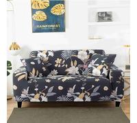Hearda High Stretch Sofa Covers 1/2/3/4 Seater, 3D Cow Flower Soft Elastic Non Slip Sofa Slipcover Washable Universal Couch Sofa Cover for Kids Pets Living (3-Seater,white flowers)