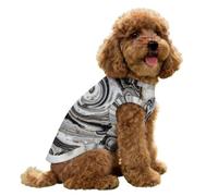 Hearda Marble Style Lightweight Dog Cooling Vest, Breathable Ice Silk Dog Cooling Coat, Summer Sun Protection Jacket for Puppy Small Medium Pet&Cats Walking Hiking Outdoor (Gray,S)