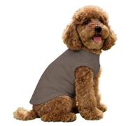 Hearda Monochrome Lightweight Dog Cooling Vest, Breathable Ice Silk Dog Cooling Coat, Summer Sun Protection Jacket for Puppy Small Medium Pet&Cats Walking Hiking Outdoor (Dark Brown,XS)