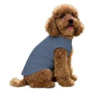 Hearda Monochrome Lightweight Dog Cooling Vest, Breathable Ice Silk Dog Cooling Coat, Summer Sun Protection Jacket for Puppy Small Medium Pet&Cats Walking Hiking Outdoor (Grey-Blue,S)